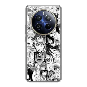 Анимешный чехол для Realme 12 Pro Plus (Ahegao manga)