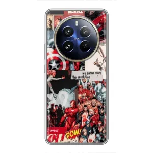 Чехол с принтом «Марвел Комикс» для Realme 12 Pro Plus