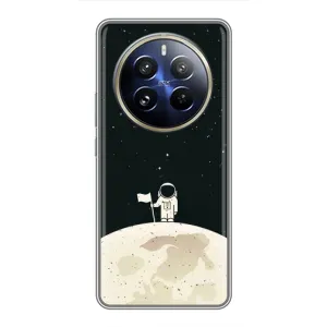 Космические Чехлы для Реалми 12 Про Плюс (VPrint) (На луне)