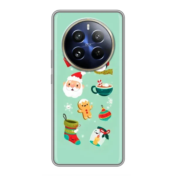 Чехол с принтом «Настроение НГ» для Realme 12 Pro Plus