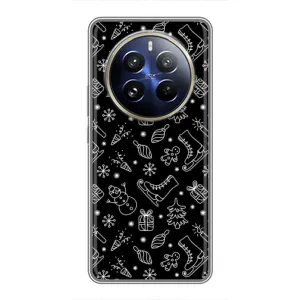 Новогодние, Праздничные Чехлы для Realme 12 Pro Plus - 2024 год (Новогодний фон)