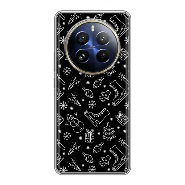 Чехол с принтом «Новогодний фон» для Realme 12 Pro Plus Чехол с принтом «Новогодний фон» для Realme 12 Pro Plus