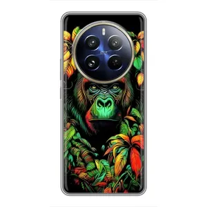Чехол с Обезьянами Realme 12 Pro Plus - (AlphaPrint) (Обезьяна в тропиках)