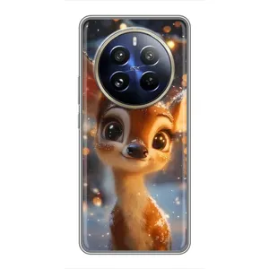 Яскравий чохол для Realme 12 Pro Plus з Зимові Оленята