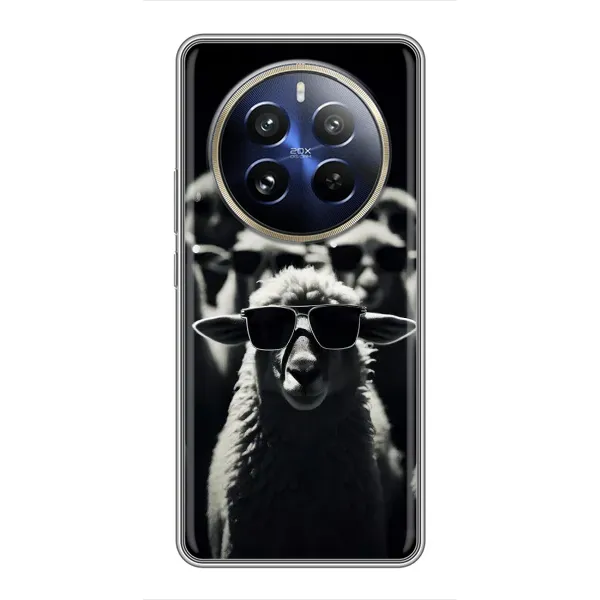 Чехол с принтом «Овечка в очках» для Realme 12 Pro Plus