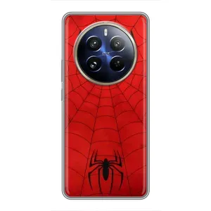 Чехол с человеком пауком для Realme 12 Pro Plus - (AlphaPrint) (Паук (Марвел))