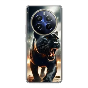 Чехол с картинкой «Хищники» для Realme 12 Pro Plus (Черная пантера)
