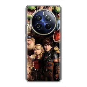 Чехол как приручить дракона на Realme 12 Pro Plus (Персонажи дракона)
