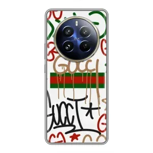 Брендновые Чехлы для Realme 12 Pro Plus - (PREMIUMPrint) (Стиль GUUCI)