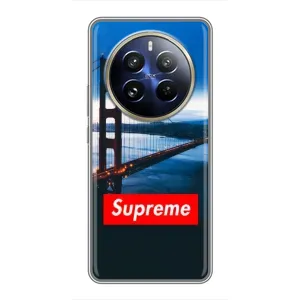 Чехол для Realme 12 Pro Plus с картинкой Supreme (AlphaPrint) (Стиль Supreme)