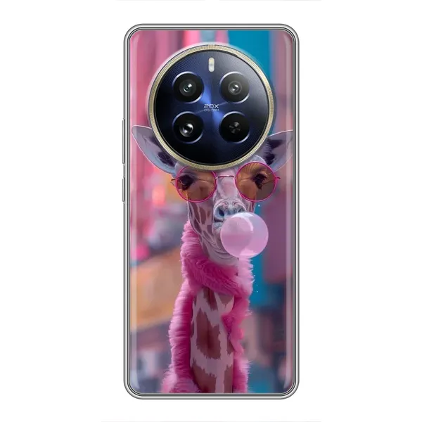 Чехол с принтом «Стильный жирав» для Realme 12 Pro Plus