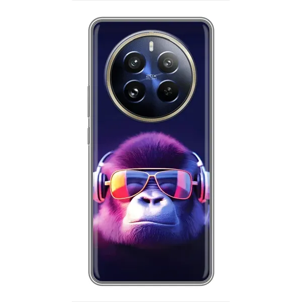 Чохол з принтом «Стильна мавпа» для Realme 12 Pro Plus Чохол з принтом «Стильна мавпа» для Realme 12 Pro Plus