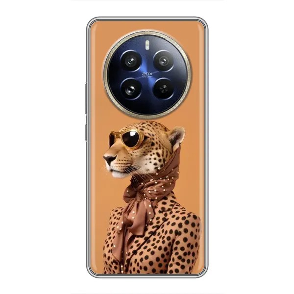 Чехол с принтом «Стильный леопард» для Realme 12 Pro Plus