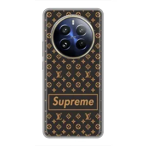 Чехол для Realme 12 Pro Plus с картинкой Supreme (AlphaPrint) (Supreme LV)