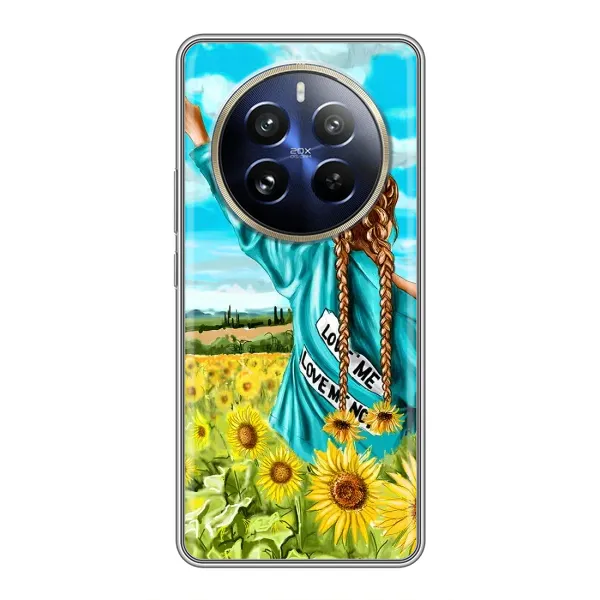 Чехол с принтом «Украиночка» для Realme 12 Pro Plus