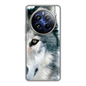 Чехлы с картинками животных Realme 12 Pro Plus (Волк)