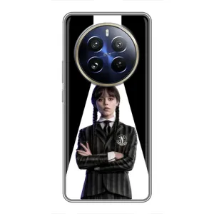 Чехлы Венсдей на Realme 12 Pro Plus Уэнсдей (AlphaPrint) (W-Wednesday)