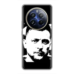 Чехол для Realme 12 Pro Plus (AlphaPrint - с принтом Зеленского) (Зеленский АРТ)