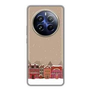 Новогодние, Праздничные Чехлы для Realme 12 Pro Plus - 2024 год (Зимний город)