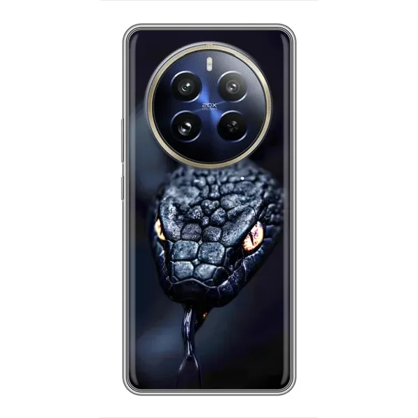 Чехол с принтом «Черная змея» для Realme 12 Pro Plus Чехол с принтом «Черная змея» для Realme 12 Pro Plus