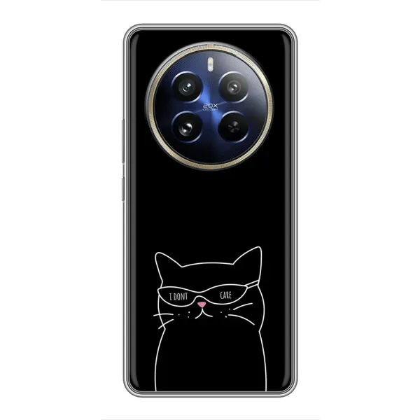 Чехол с принтом «Равнодушный кот» для Realme 12 Pro Чехол с принтом «Равнодушный кот» для Realme 12 Pro