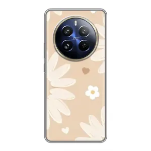Чохол з принтом «Бежеві квіти» для Realme 12 Pro