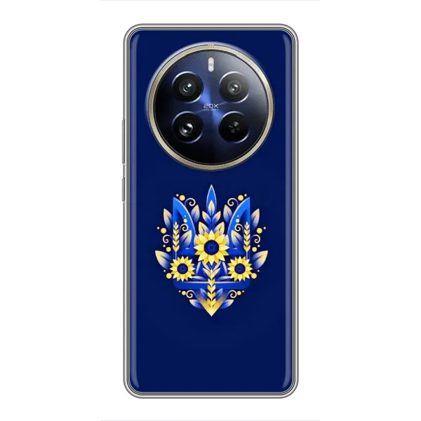 Чехол с принтом «Цветочный Герб» для Realme 12 Pro