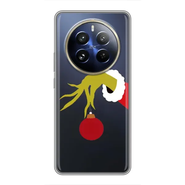 Чехол с принтом «Гринч с игрушкой» для Realme 12 Pro