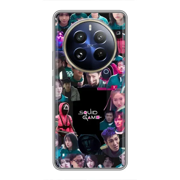 Чохол з принтом «Колаж Гра кальмара» для Realme 12 Pro