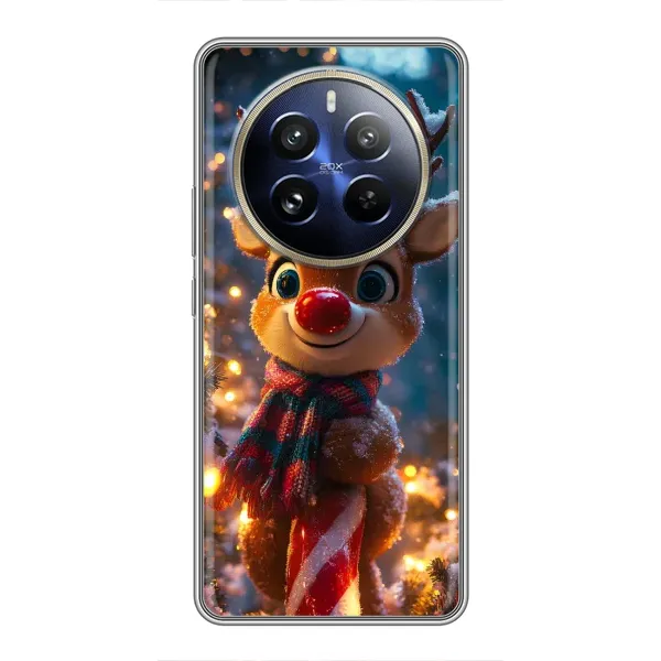 Чехол с принтом «Олень с шарфом» для Realme 12 Pro Чехол с принтом «Олень с шарфом» для Realme 12 Pro