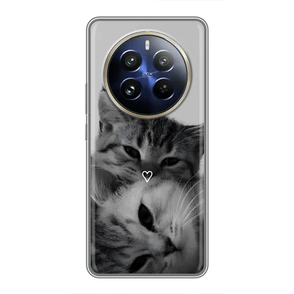 Чехол с принтом «Пара котов» для Realme 12 Pro Чехол с принтом «Пара котов» для Realme 12 Pro