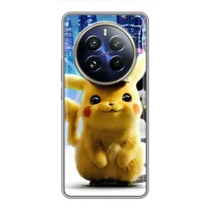 Чехол с Пикачу на Realme 12 Pro (Пикачу в городе)