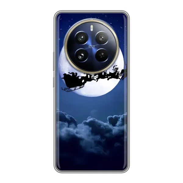 Чехол с принтом «Санта - луна» для Realme 12 Pro Чехол с принтом «Санта - луна» для Realme 12 Pro