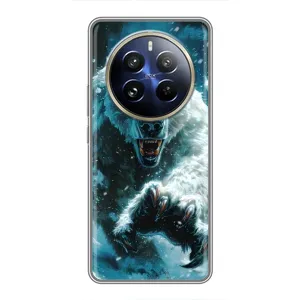 Чехол с картинкой «Хищники» для Realme 12 Pro (Полярный медведь)