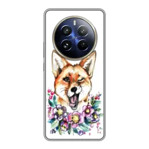 Чехлы с картинкой Лисички для Realme 12 Pro (VPrint) (Веселая лисичка)