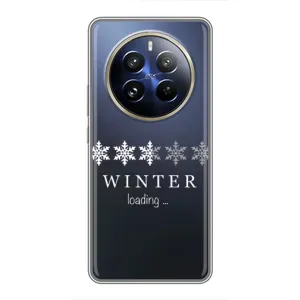 Зимні Чохли для РеалМi 12 Про - прозорий фон (Winter loading)