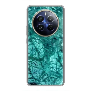 Мраморний чехол на Realme 12 Pro (VPrint) (Зелений мрамор)