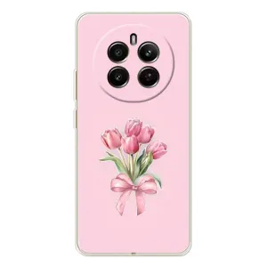 Чохол з розовим принтом для RealMe 12 (Букет квітів)