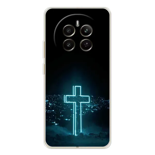 Чехол с принтом «Крест и город» для Realme 12 Чехол с принтом «Крест и город» для Realme 12