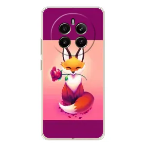 Чохли з картинкою Лисичка для RealMe 12 (VPrint) (Лиса з трояндою)