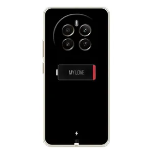 Чехлы для любимой на РеаlMe 12 (VPrint) (Love battery)