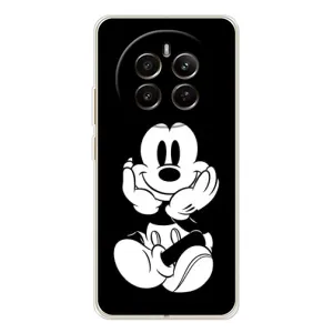 Міккі Маус чохол для RealMe 12 (AlphaPrint - Мультяшні) (Маус на чорному)