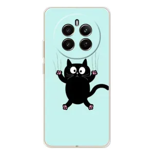 Чохол з принтом для RealMe 12 (AlphaPrint) Модні коти (Падаючий кіт)