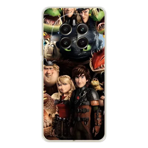 Чехол с принтом «Персонажи дракона» для Realme 12