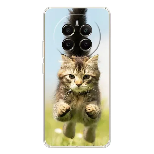 Чохол з принтом «Прижок кота» для Realme 12