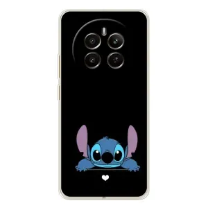 Чехол с принтом Стич на Realme 12 (Стич на черном)