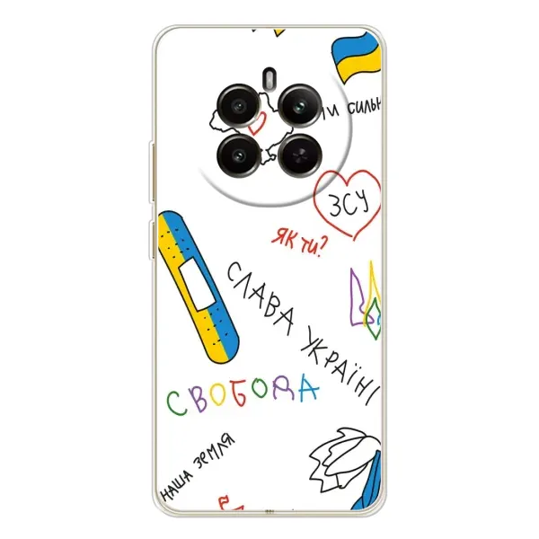 Чехол с принтом «Стикер» для Realme 12