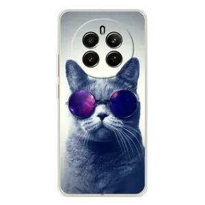 Чохол з принтом для RealMe 12 (AlphaPrint) Модні коти (Стильний кіт)