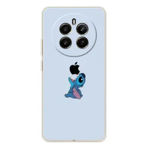 Чехол с принтом Стич на Realme 12 (Stitch apple)