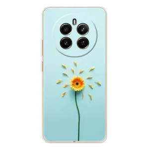 Чохли з квітами для RealMe 12 (VPrint) (Жовта квітка)